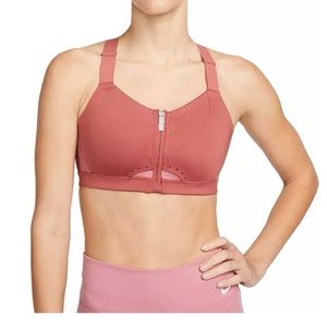 Nike Women's Dri-FIT Alpha High-Support Padded Zip-Front Sports Bra - Small